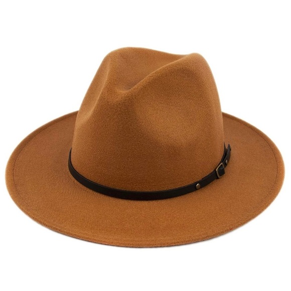 NEW Fall Boho buckle hat brown wool fall women